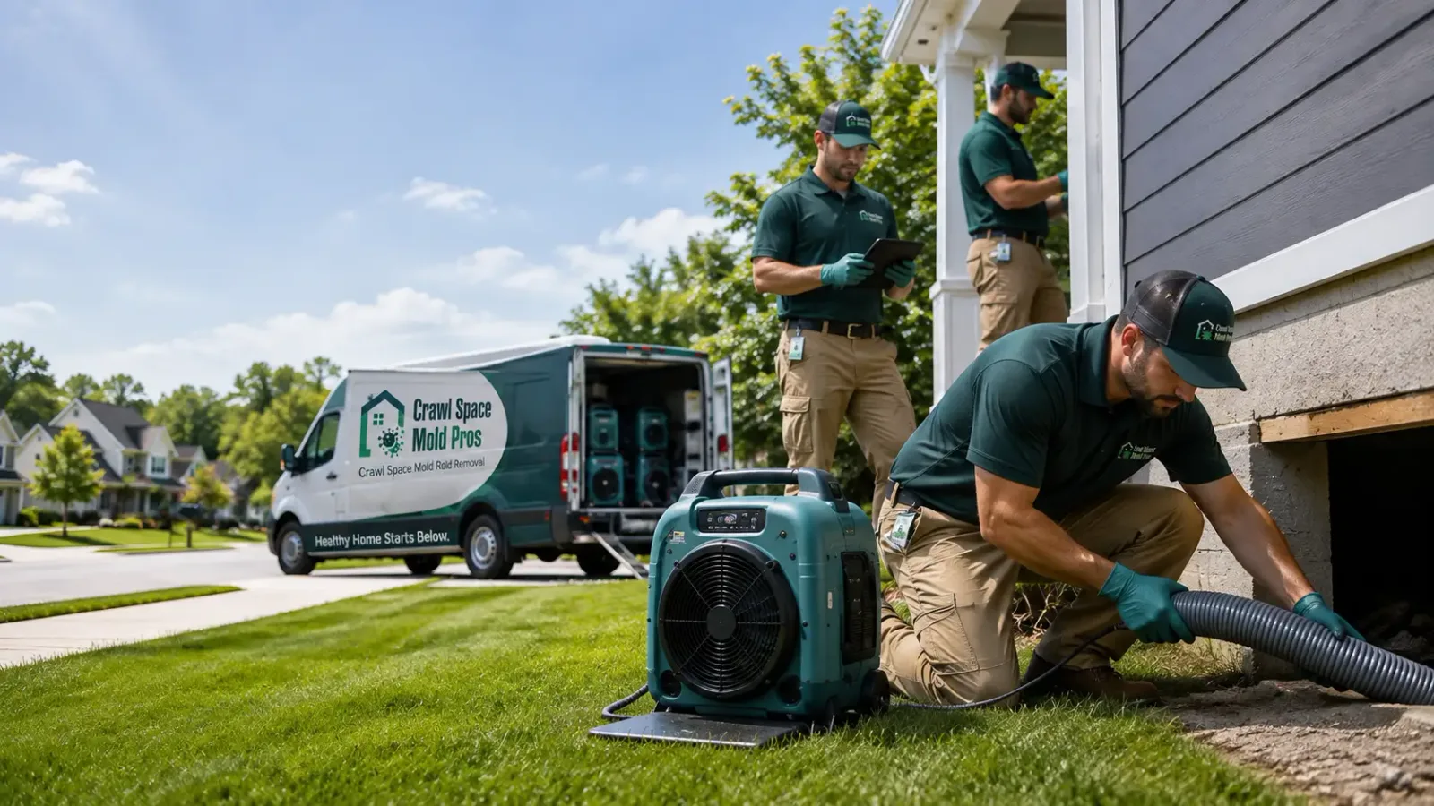 Crawl Space Mold Removal in Suttons Bay, MI